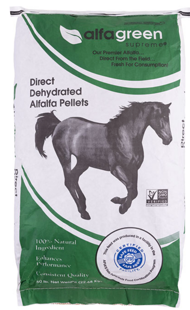 Alfalfa Pellets: NON-GMO Dehydrated